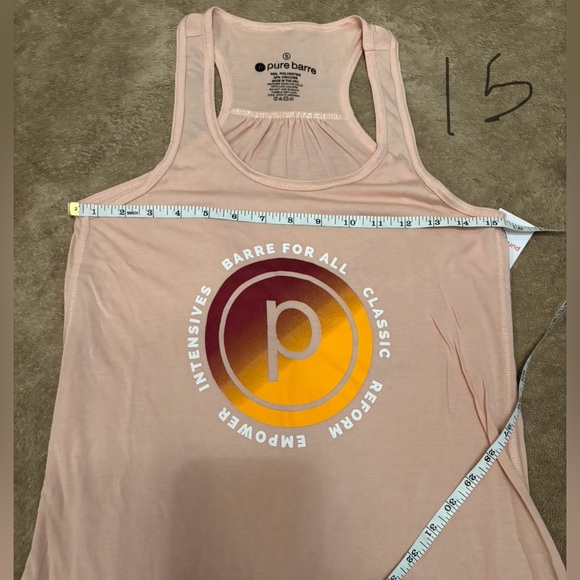 Pure Barre Women's Peach Tank Top Size S NWT - Picture 5 of 6
